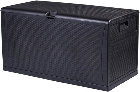 black exterior metal box|waterproof outside storage black.